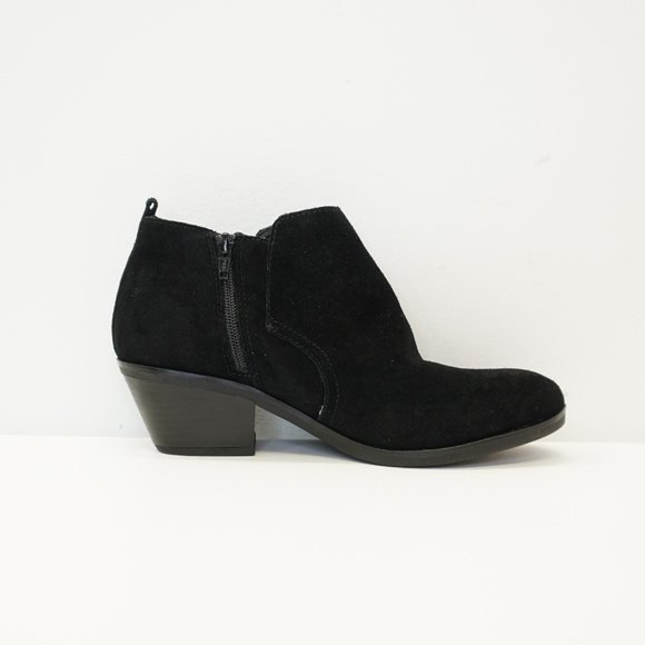 White Mountain Ankle Boot Bootie Black Suede 9M - Picture 5 of 8